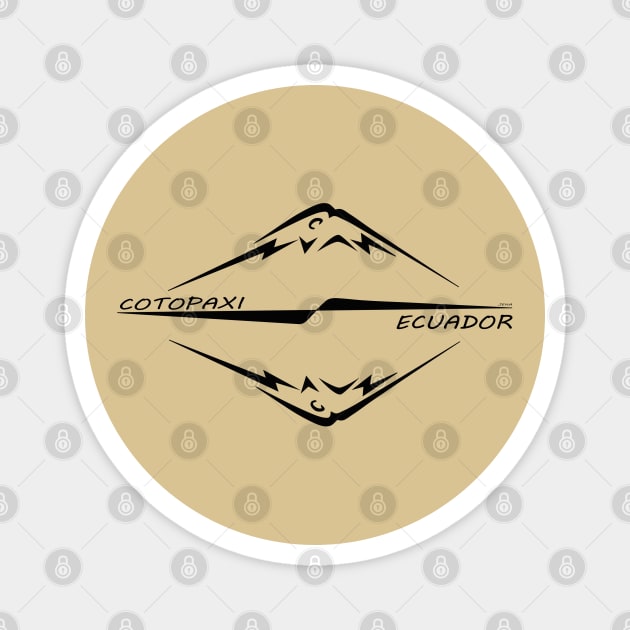 Cotopaxi Volcano Magnet by leeloolook